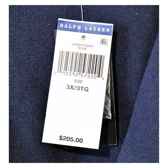 Lauren Ralph Lauren Crest Blazer Jacket Navy White Trim NWT 3X - Picture 3 of 4